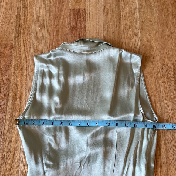 NWT Anthropologie Mint Green Tie Tank Blouse - Picture 8 of 9